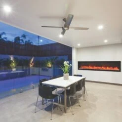 Amantii Panorama DEEP 88-Inch Built-in Indoor/Outdoor Electric Fireplace (BI-88-DEEP) -Top Tier Shop amantii amantii panorama deep 88 built in indoor outdoor electric fireplace bi 88 deep 28335632154718