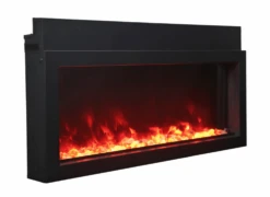 Amantii Panorama XS 40-Inch Built-in Indoor /Outdoor Electric Fireplace (BI‐40‐XTRASLIM) -Top Tier Shop amantii amantii panorama xs 40 built in indoor outdoor electric fireplace bi 40 xtraslim 28335627272286