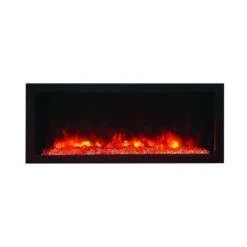 Amantii Panorama XS 40-Inch Built-in Indoor /Outdoor Electric Fireplace (BI‐40‐XTRASLIM)
