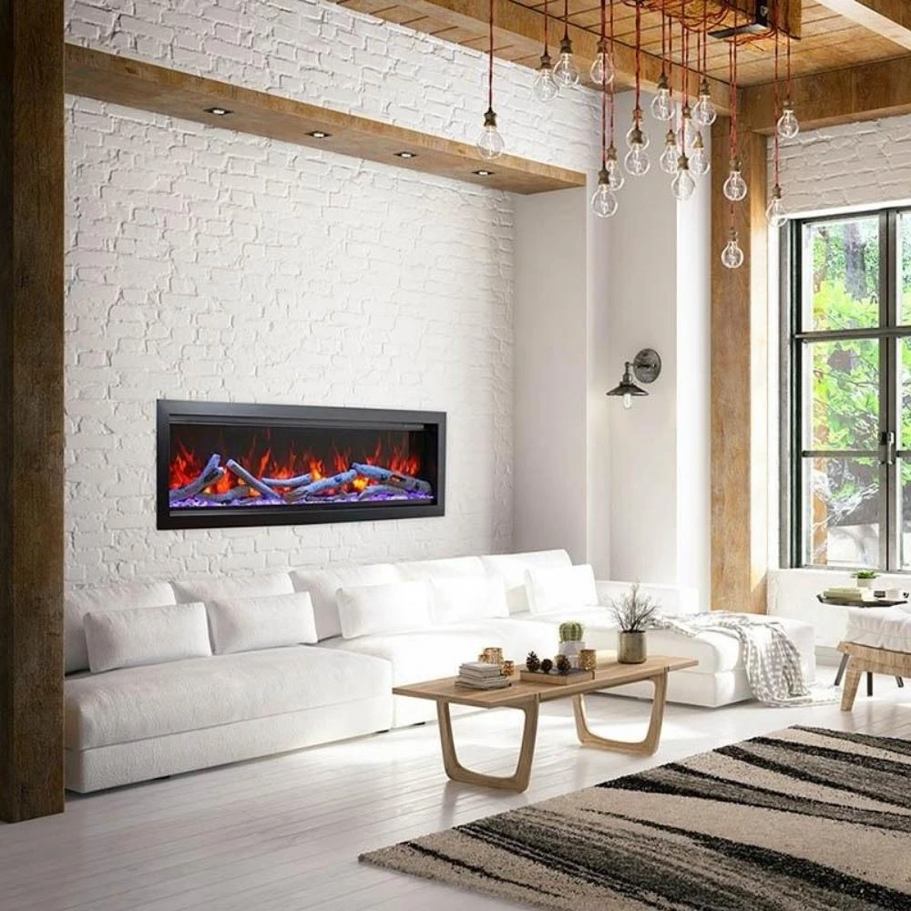 Amantii SYMMETRY Bespoke Built-In/Wall Mounted Electric Fireplace With WiFi And Sound 2 Amantii SYMMETRY Bespoke Built-In/Wall Mounted Electric Fireplace With WiFi And Sound - Image 2
