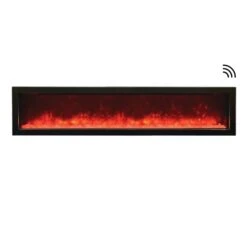 Amantii Panorama SLIM 72-Inch Built-in Indoor/Outdoor Smart Electric Fireplace (BI-72-SLIM)