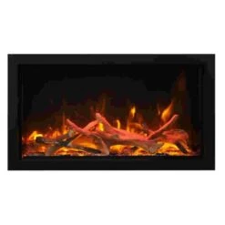 Amantii Panorama XS 30-Inch Built-in Indoor /Outdoor Electric Fireplace (BI‐30‐XTRASLIM)