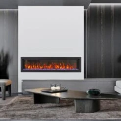 Amantii Panorama XT 88-Inch Indoor /Outdoor Electric Fireplace (BI-88-DEEP-XT) -Top Tier Shop amantii panorama xt 88 inch indoor outdoor electric fireplace bi 88 deep xt bi 88 deep xt 182849000486 29090743648350