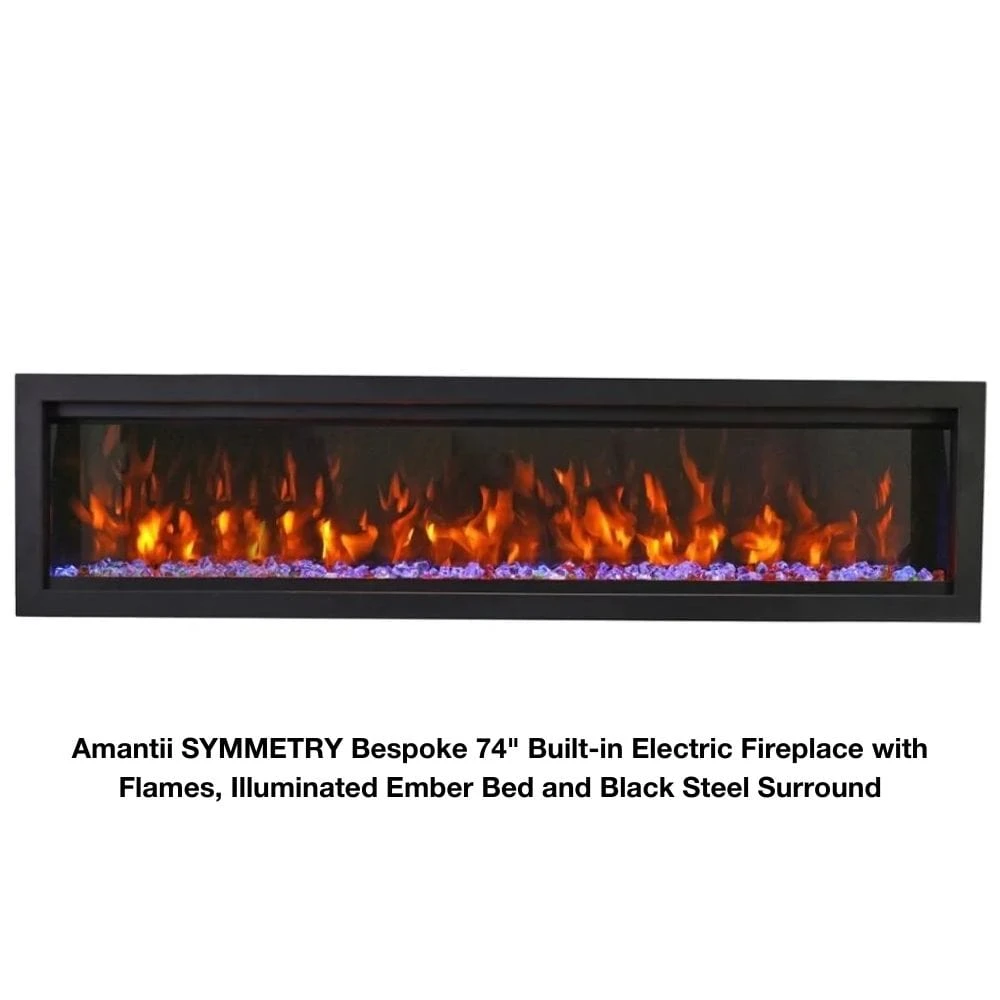 Amantii SYMMETRY Bespoke Built-In/Wall Mounted Electric Fireplace With WiFi And Sound 16 Amantii SYMMETRY Bespoke Built-In/Wall Mounted Electric Fireplace With WiFi And Sound - Image 16