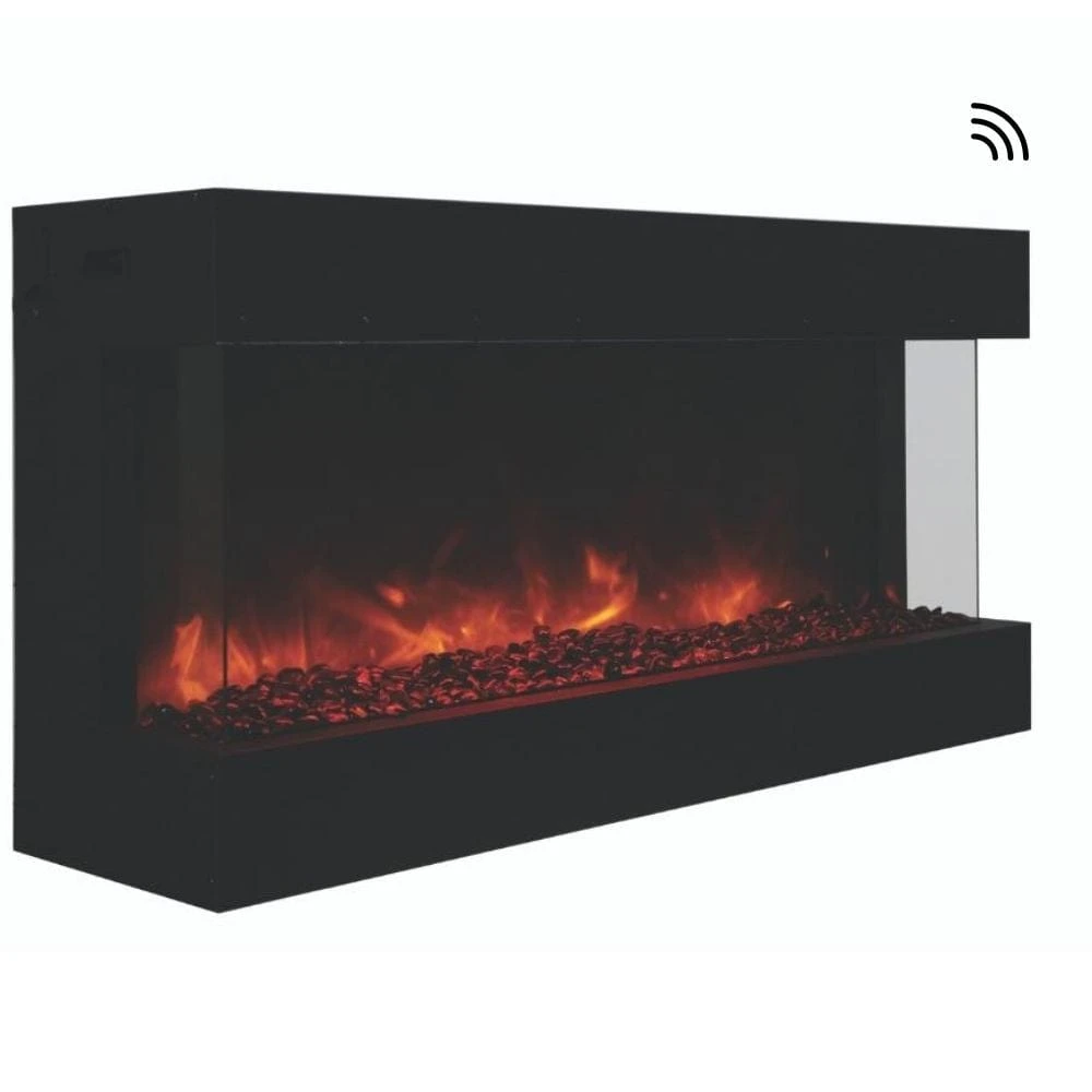 Amantii TRU-VIEW 50-Inch Indoor /Outdoor 3-Sided Smart Electric Fireplace (50-TRU-VIEW-XL) 1 Amantii TRU-VIEW 50-Inch Indoor /Outdoor 3-Sided Smart Electric Fireplace (50-TRU-VIEW-XL)