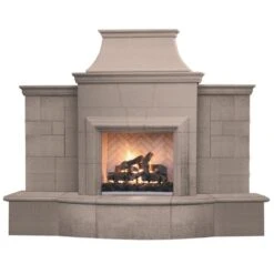 American Fyre Designs Grand Petite Cordova 127-Inch Recessed Hearth Outdoor Gas Fireplace