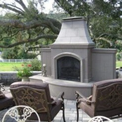 American Fyre Designs Grand Phoenix 113-Inch Freestanding Outdoor Gas Fireplace -Top Tier Shop american fyre designs american fyre designs grand phoenix 113 free standing outdoor gas fireplace 14633344991326