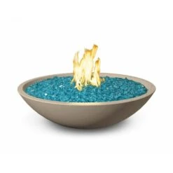 American Fyre Designs Marseille 24-Inch Round Concrete Gas Fire Bowl -Top Tier Shop american fyre designs marseille 24 inch round concrete gas fire bowl smoke natural gas 755 sm 11 m2nc 61965523112 28857006227550