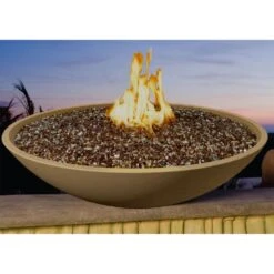 American Fyre Designs Marseille 48-Inch Round Concrete Gas Fire Bowl -Top Tier Shop american fyre designs marseille 48 inch round concrete gas fire bowl 28856986861662