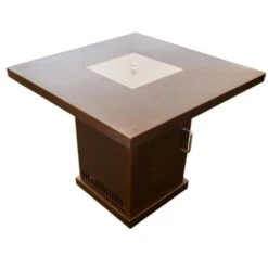 AZ Patio Heaters Hammered Bronze 30-Inch Square LP Fire Pit Table (GSF-PR-PC) -Top Tier Shop az patio heaters az patio heaters hammered bronze 30 square gas fire pit table gsf pr pc 28393187606622
