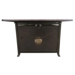 AZ Patio Heaters Scroll Design 50-Inch Rectangular LP Fire Pit Table (FS-1212-T-10) -Top Tier Shop az patio heaters az patio heaters scroll design 50 rectangular gas fire pit table fs 1212 t 10 28382951407710