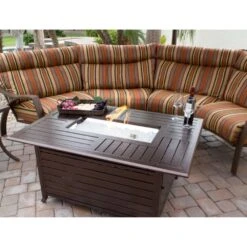 AZ Patio Heaters Aluminum 49-Inch Rectangular LP Fire Pit Table (FS-1010-T-12) -Top Tier Shop az patio heaters extruded aluminum 40 recangular propane fire pit table fs 1010 t 12 8 72313 15378 6 28472166875230