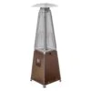 AZ Patio Heaters Hiland Bronze Pyramid Tabletop Propane Patio Heater (HLDS032-GTTHG)