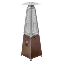 AZ Patio Heaters Hiland Bronze Pyramid Tabletop Propane Patio Heater (HLDS032-GTTHG)