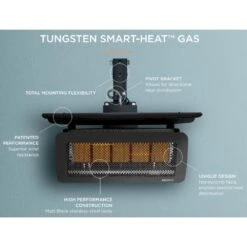 Bromic Tungsten Smart-Heat Wall/Ceiling Mounted Gas Heater -Top Tier Shop bromic heating bromic tungsten smart heat wall ceiling mounted gas heater 28352278593630