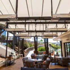 Calcana High Output Commercial And Marine Grade Stainless Steel Gas Patio Heater -Top Tier Shop calcana high output stainless steel gas patio heater 29632587300958