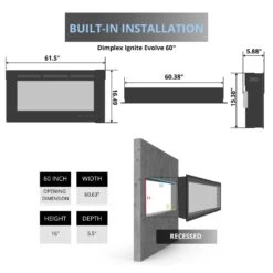 Dimplex Ignite Evolve Built-In Linear Electric Fireplace -Top Tier Shop dimplex ignite evolve built in linear electric fireplace 29926143787102