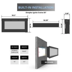 Dimplex Ignite Evolve Built-In Linear Electric Fireplace -Top Tier Shop dimplex ignite evolve built in linear electric fireplace 29926143852638