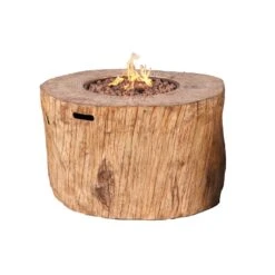 Direct Wicker 40-Inch Round Tree Stump LP Fire Pit Table (PAG-2180)