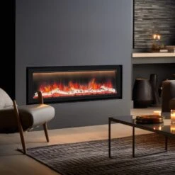 Dynasty Allegro 58-Inch To 82-Inch Flush Mount Smart Electric Fireplace -Top Tier Shop dynasty allegro 58 inch to 82 inch built in linear smart electric fireplace 58 wide dy bfm58 30283781013598