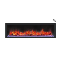 Dynasty Cascade 42-Inch To 82-Inch Built-in Linear Smart Electric Fireplace -Top Tier Shop dynasty cascade 42 inch to 82 inch built in linear smart electric fireplace 29855476875358