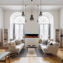 Dynasty Melody 3-Sided Smart Electric Fireplace -Top Tier Shop dynasty melody 64 inch 3 sided smart electric fireplace dy bts60 dy bts60 29666941403230