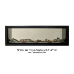 Empire Boulevard 48-Inch Linear Vent-Free See-Through Gas Fireplace -Top Tier Shop empire boulevard 48 inch linear vent free see through gas fireplace 28773453627486