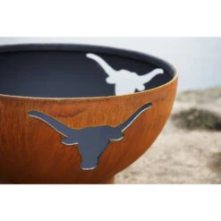 Fire Pit Art Longhorn 36-Inch Handcrafted Carbon Steel Gas Fire Pit -Top Tier Shop fire pit art fire pit art longhorn 36 handcrafted carbon steel gas fire pit 24870331395