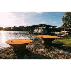 Fire Pit Art Magnum 54-Inch Handcrafted Carbon Steel Gas Fire Pit -Top Tier Shop fire pit art magnum 54 inch handcrafted carbon steel gas fire pit 28853335523422