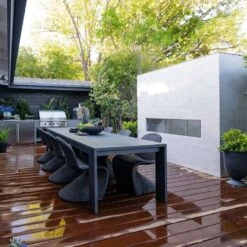 Firegear Kalea Bay Outdoor Linear Vent Free Gas Fireplace With LED Lights -Top Tier Shop firegear kalea bay outdoor linear vent free gas fireplace with led lights 29625583435870