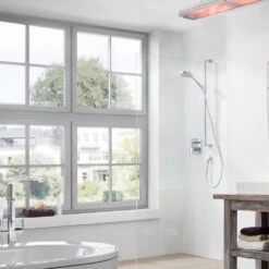 Heatscope Vision 65-Inch Dual Element 3200W 240V Infrared Electric Heater -Top Tier Shop heatscope heatscope vision 65 dual element 3200w 240v infrared electric heater 28359121207390