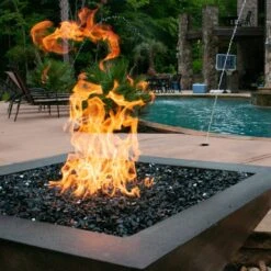 HPC 40-Inch Sedona Square Copper Gas Fire Bowl -Top Tier Shop hpc 40 inch sedona square copper gas fire bowl 30359022501982