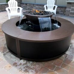 HPC Evolution 360 52-Inch Copper Gas Fire And Water Bowl -Top Tier Shop hpc evolution 360 52 inch copper gas fire and water bowl 30359661576286