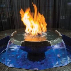 HPC H2Onfire 52-Inch Copper Gas Fire And Water Bowl