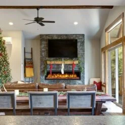 Huntington Fireplaces Sparkling Series Built-In/Wall Mounted Electric Fireplace -Top Tier Shop huntington fireplaces sparkling series built in wall mounted electric fireplace 29575252607070