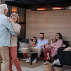 King Electric SmartWave 42-Inch 3000 Watt Infrared Radiant Patio Heater With Remote -Top Tier Shop king electric smartwave 42 inch 3000 watt infrared radiant patio heater with remote 30017032388702