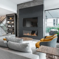 Litedeer Homes Latitude Built-in Smart Electric Fireplace With 1-Inch Trim - Real Flame Effect -Top Tier Shop litedeer homes latitude built in smart electric fireplace with 1 inch trim 4 sizes 28853108408414