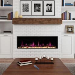 Litedeer Homes Latitude Built-in Smart Electric Fireplace With 1-Inch Trim - Real Flame Effect -Top Tier Shop litedeer homes latitude built in smart electric fireplace with 1 inch trim 4 sizes 28855248420958