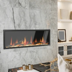 Litedeer Homes Latitude Built-in Smart Electric Fireplace With 1-Inch Trim - Real Flame Effect -Top Tier Shop litedeer homes latitude built in smart electric fireplace with 1 inch trim 4 sizes 57 wide zef55v 628678918818 28853108310110
