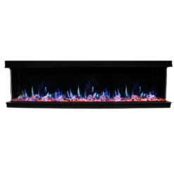 Litedeer Homes WarmCastle 3-Sided Smart Electric Fireplace - Real Flame Effect -Top Tier Shop litedeer homes warmcastle 3 sided smart electric fireplace pre order 29929562112094