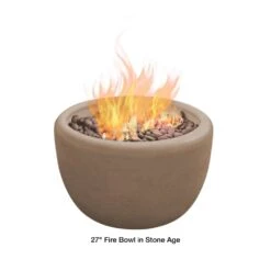 Modern Blaze 27-Inch Round Concrete Fire Bowl -Top Tier Shop modern blaze 27 inch round concrete fire bowl 29701276663902