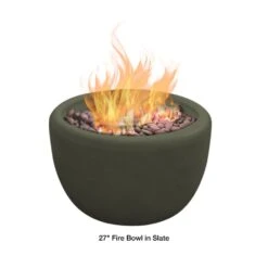 Modern Blaze 27-Inch Round Concrete Fire Bowl -Top Tier Shop modern blaze 27 inch round concrete fire bowl 29705732456542