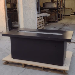 Modern Blaze Aleutian Islands Rectangular Concrete Dining Height Fire Pit Table -Top Tier Shop modern blaze aleutian islands rectangular concrete dining height fire pit table 29005388972126