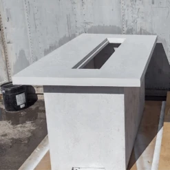 Modern Blaze Aleutian Islands Rectangular Concrete Dining Height Fire Pit Table -Top Tier Shop modern blaze aleutian islands rectangular concrete dining height fire pit table 29005389037662