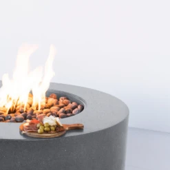 Modern Blaze Oblica Round Concrete Fire Pit Table 29 Modern Blaze Oblica Round Concrete Fire Pit Table -Top Tier Shop modern blaze oblica round fire pit 29190408765534