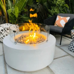 Modern Blaze Oblica Round Concrete Fire Pit Table 25 Modern Blaze Oblica Round Concrete Fire Pit Table -Top Tier Shop modern blaze oblica round fire pit 29190408798302