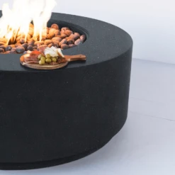 Modern Blaze Oblica Round Concrete Fire Pit Table 34 Modern Blaze Oblica Round Concrete Fire Pit Table -Top Tier Shop modern blaze oblica round fire pit 29190408831070