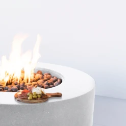 Modern Blaze Oblica Round Concrete Fire Pit Table 23 Modern Blaze Oblica Round Concrete Fire Pit Table -Top Tier Shop modern blaze oblica round fire pit 29190408863838