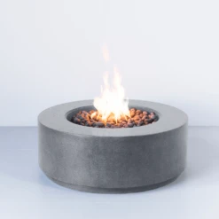 Modern Blaze Oblica Round Concrete Fire Pit Table 27 Modern Blaze Oblica Round Concrete Fire Pit Table -Top Tier Shop modern blaze oblica round fire pit 29190409027678