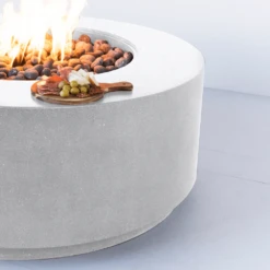 Modern Blaze Oblica Round Concrete Fire Pit Table 22 Modern Blaze Oblica Round Concrete Fire Pit Table -Top Tier Shop modern blaze oblica round fire pit 29190409158750